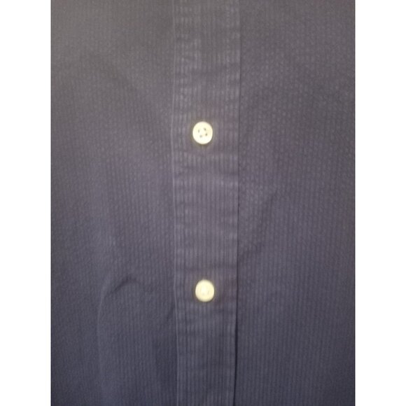 Ralph Lauren Mens Short Sleeve Button Down Shirt Navy Blue 2XB 2XLT Cotton - Picture 3 of 13